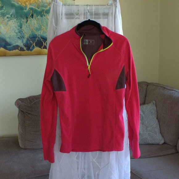 RBX Jackets & Blazers - RBX Pullover Fleece Performance Jacket | Pink & Yellow RBX Fleece